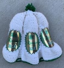 crochet beer can hat Rainier Old Stock Ale picture
