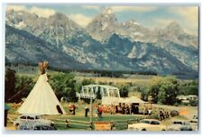 1960 Chuck Wagon Moose Jackson Hole Wyoming Vintage Selithco True Color Postcard picture
