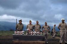 VINTAGE 1940s-50s 35MM SLIDE, KODAK RED BORDER, Soldiers, MP, Korea A19 picture