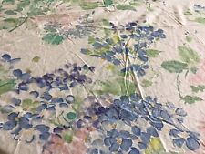 Waverly Suzette Tablecloth Blue Purple Hydrangea Yellow Pattern 112” Round picture