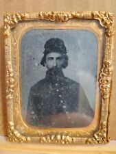 9th plate Tintype of a Federal soldier wearing a forage cap 2.25 inch by 2.75 picture