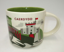 NWT CAERDYDD Starbucks Coffee Mug You Are Here Series Cardiff Wales 14 oz YAH picture