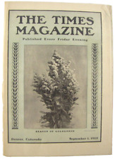 Vintage 1905 Colorado News Magazine - Denver Flowers / Civil War Grand Army Camp picture