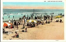 1920'S. SURF BATHING AT FLORIDA. POSTCARD SC20 picture