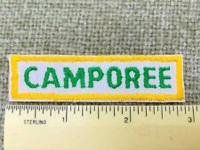 1990s Camporee Bar Vintage Girl Scout Collectible Embroidered Patch New picture