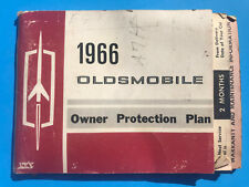 1966 OLDSMOBILE OPERATOR OWNERS MANUAL PROTECTION PLAN ORIGINAL picture