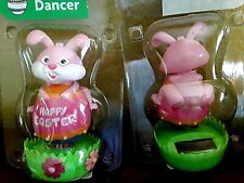 LOT OF 3 SOLAR DANCING BUNNIES ON A 