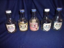 5 Various Old Vintage MOGEN DAVID 4 OUNCE WINE BOTTLES with Labels Intact picture