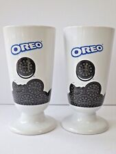 Oreo Ice Cream Milkshake Ceramic Large Footed Mug Cup Set of 2 picture