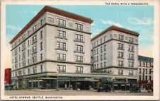 c1920s SEATTLE, Washington Postcard HOTEL GOWAN Street View / Curteich UNUSED picture