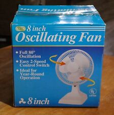 Tozaj 8” 2 Speed Oscillating Personal Desk Fan New Old Stock Vtg picture