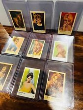 Lot of 9 - Brigitte Bardot TV & FILM STARS 1960s DUTCH GUM CARDS picture