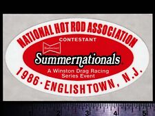 NHRA Summernationals,  Englishtown NJ 1986 Original Vintage Racing Decal/Sticker picture