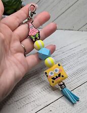 SpongeBob And Patrick Keychain With Silicone Charms 6.5