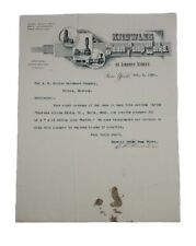 1896 Original Letterhead: Helena, MT, Knowles Steam Pump Works Pictorial picture