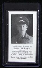 WWII German Sterbebild Death Card Flak Gunner Pre-War March 5, 1939  Regiment 8 picture