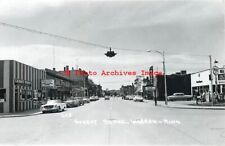 MN, Warren, Minnesota, RPPC, Street Scene, Business Section, Mobilgas Station picture