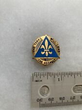 Authentic WWII US Army 4th Tank Company Unit DI DUI Crest Insignia 1F picture