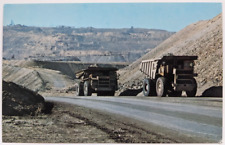 Butte Montana Berkely Pit Giant Yuke Haul Trucks Copper Rock Vintage Postcard A4 picture
