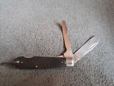 Vintage Sabre Utility Scout Type Pocket Knife With Keyring Japan Stainless picture