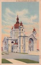 St. Paul Cathedral Minnesota MN 1940 East Grand Forks Fairfield ME Postcard C45 picture