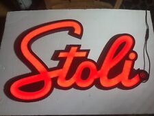 STOLI STOLICHNAYA Vodka Lighted Advertising Sign - Tested, Great picture