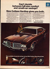 A4 Vintage Print Ad 1971 GM Oldsmobile Olds Cutlas Hard Top Advertising Brown picture