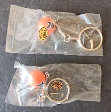 2 - Vintage Union 76 Gas Station Keychain Key Ring Chain Fob Hangtag picture