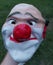 César Halloween Clown Mask 1992 Cross Eyed Rare Vintage Tagged Not Don Post NWT picture