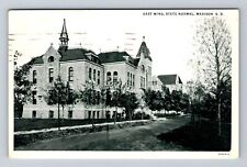 Madison SD-South Dakota, East Wing of State Normal School Vintage c1941 Postcard picture
