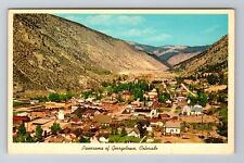 Georgetown CO-Colorado, Panorama Mountain Town View, Vintage Souvenir Postcard picture