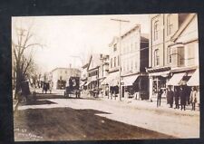 REAL PHOTO HIGHTSTOWN NEW JERSEY NJ DOWNTOWN STREET SCENE POSTCARD COPY picture