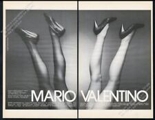 1984 Robert Mapplethorpe women's legs photo Mario Valentino BIG vintage print ad picture
