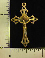 Vintage Jesus Crucifix Cross Medal Catholic Petite Cross Small Size Light Weight picture