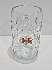 Vintage Eder Bier One Liter Glass Beer Mug picture