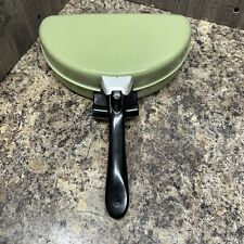 Vintage Mirro Folding Puffy & French Omelet Pan Avocado Green Kitchen Pride picture