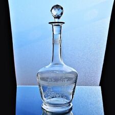 Beautiful Old Saint Louis Papin Floral Lace Decanter [Early 20th Century] Papin picture