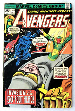 AVENGERS #140 - 1975 BRONZE AGE MARVEL COMIC - THOR VISION YELLOW JACKET WASP picture