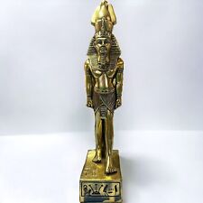 UNIQUE ANCIENT EGYPTIAN ANTIQUES Golden Statue Large Of King Ramses II Egypt BC picture