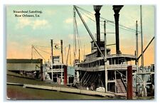 Postcard Steamboat Landing, New Orleans LA U5 picture