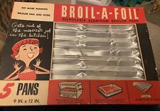 1950's Broil-A-Foil Disposable Aluminum Broiler Pans Advertising DISPLAY ONLY picture