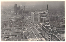 1930's RPPC Bird's Eye View Stores etc. Nanking Road Shanghai China picture