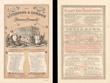 Liverpool and London Fire and Life Insurance Co. Advertisement dated 1836 - Insu picture