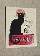 LARGE Tournee du CHAT NOIR WALL TILE Black Cat Rodolphe SALIS Ceramic 8