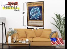 Giant Metal Yu-Gi-Oh Cards Custom 3’ X 2’ Steel TCG Poster Wall Art Poke’mon MTG picture