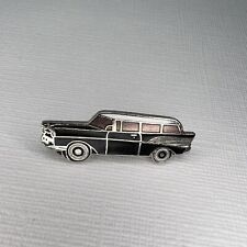 Vintage Lapel Pin Chevrolet Sport Car Advertising Nomad Automotive Enamel Black picture