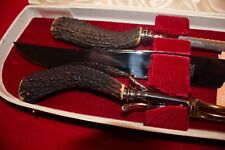 Cutlass Leppington Knife Carving Set Sheffield England Vintage    NEVER USED picture