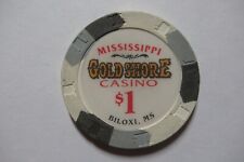 Gold Shore Hotel Casino $1 Gaming Poker Chip ~ Biloxi, Mississippi picture