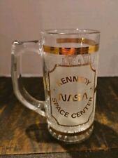 Vintage NASA Kennedy Space Centre Shuttle Launch Culver Glass Mug 22k Gold  picture