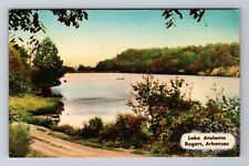 Rogers AR-Arkansas, Lake Atalanta, Antique Vintage Souvenir Postcard picture